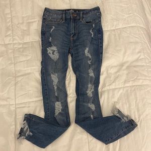 Hollister Dark Wash Ripped Jeans